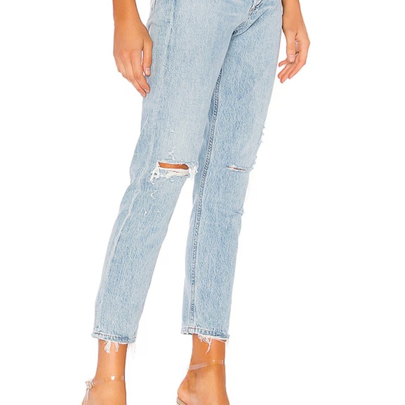 NWT AGOLDE Jamie High Rise Classic in color Shakedown, Size 25 - Picture 5 of 10